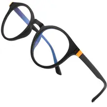 FENCHI круглый синий светильник, очки для мужчин, компьютерные очки, игровые очки, прозрачная оправа для очков, женские очки с защитой от синего излучения