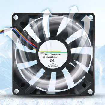 

Cooling Fan 12V 0.3A 8cm Heat Sink Fan 4PIN Cooler System for Computer Case / Power Supply Hot