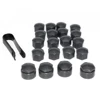 DWCX 16pcs 17mm Wheel Lug Nut Center Cover Caps + 4pcs 25mm Circle Bolt Locking Types Caps for Volkswagen VW Audi Skoda Seat ► Photo 2/5