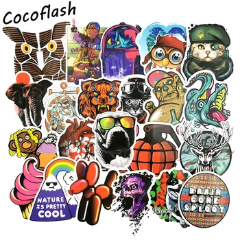 

10/100pcs American Classic Graffiti Animal Spoof BOMB Sticker For Laptop Skateboard Suitcase Luggage Waterproof Sticker Toys