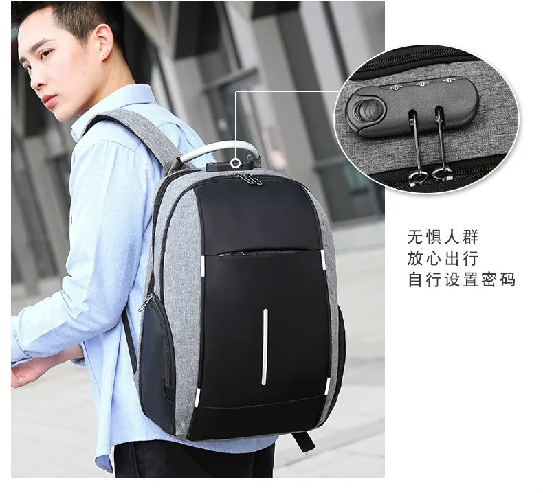 portátil mochila notebook men viagem escola mochila