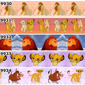 

New 50 YardsLion King Ribbon Printed Grosgrain,satin Ribbons Free Shipping 9917-9931