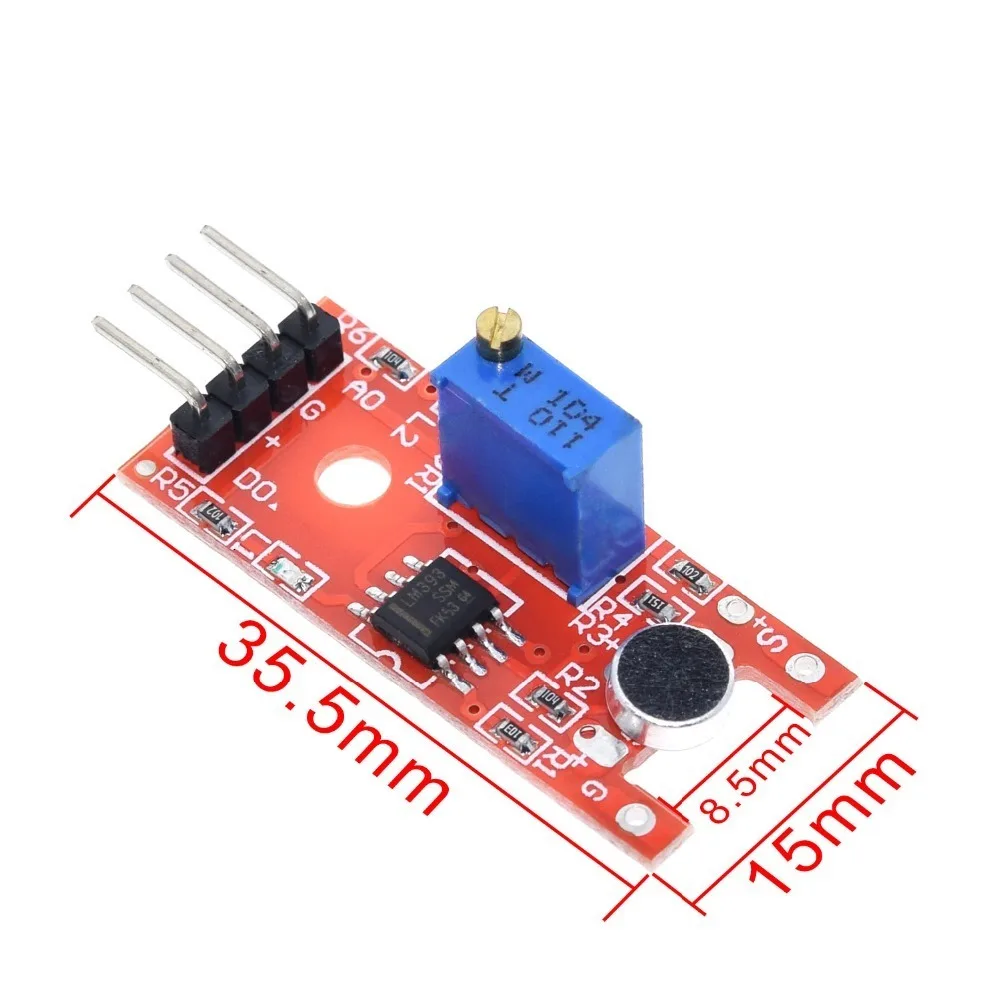 Microphone Voice Sound Sensor Module For Arduino Analog Digital Output Sensors KY-038