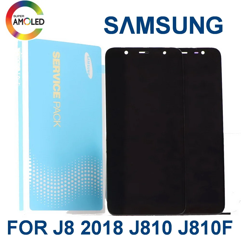 

6.0" Original Super AMOLED Screen For SAMSUNG GALAXY J8 2018 J810 J810F SM-J810F LCD Display Touch Screen Digitizer Assembly