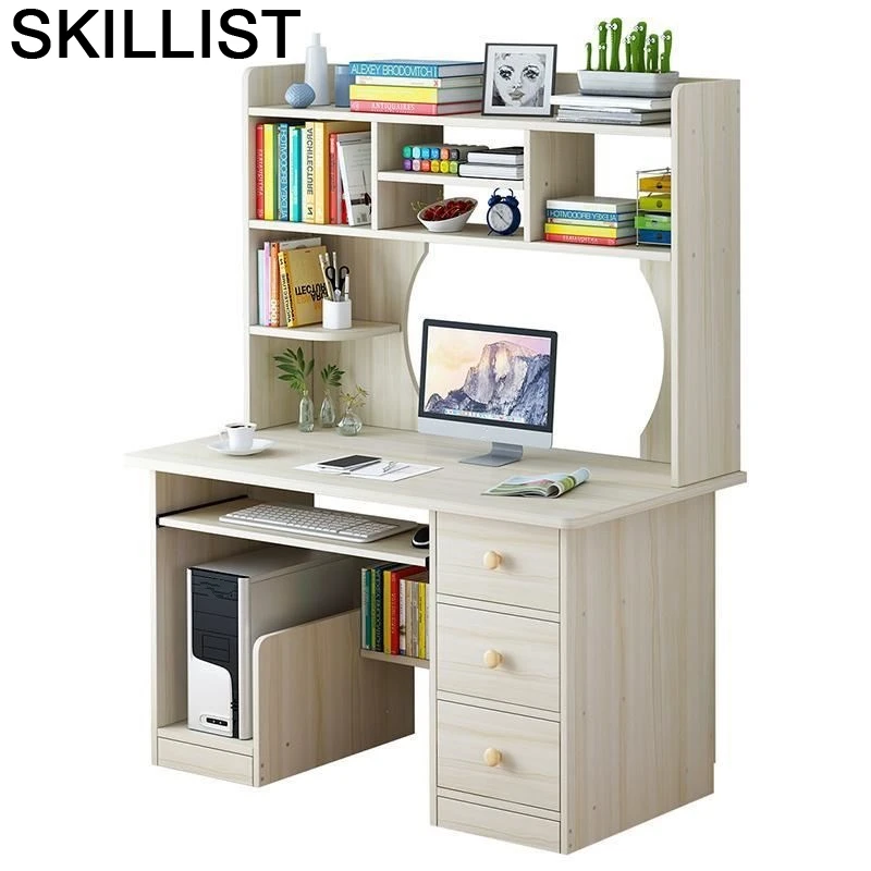 

Tafel Escritorio Escrivaninha Para Notebook Biurko Office Bed Tray Laptop Stand Tablo Computer Mesa Desk Table With Bookshelf