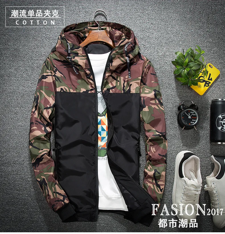 

Hot Selling Korean-style Camouflage Floral Jacket Spring And Autumn Trend MEN'S Top 6682