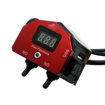 

Motorcycle Handlebar Control Switch ON-OFF Push Button With Voltage Displayer USB Charger For iPhone Cell Phone Mobiles