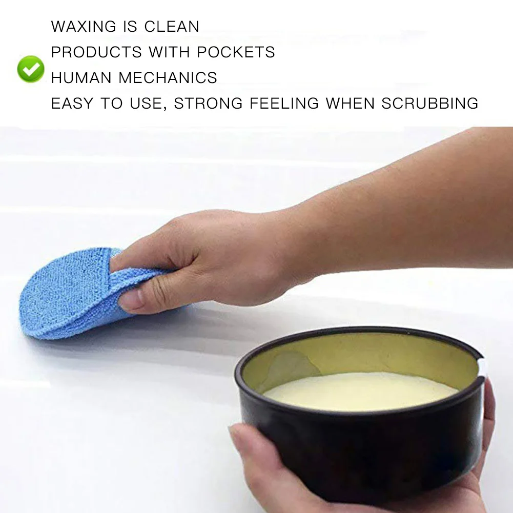 Мягкая микрофибра для нанесения воска на автомобиль полировальная губка и