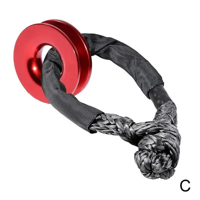 Recovery Ring Trucks Towing Rope Loop Snatch Block Winch 41000lb Strap Hook Off Accessories Shackles ATV Road Pulley Car Ca S4R9 C