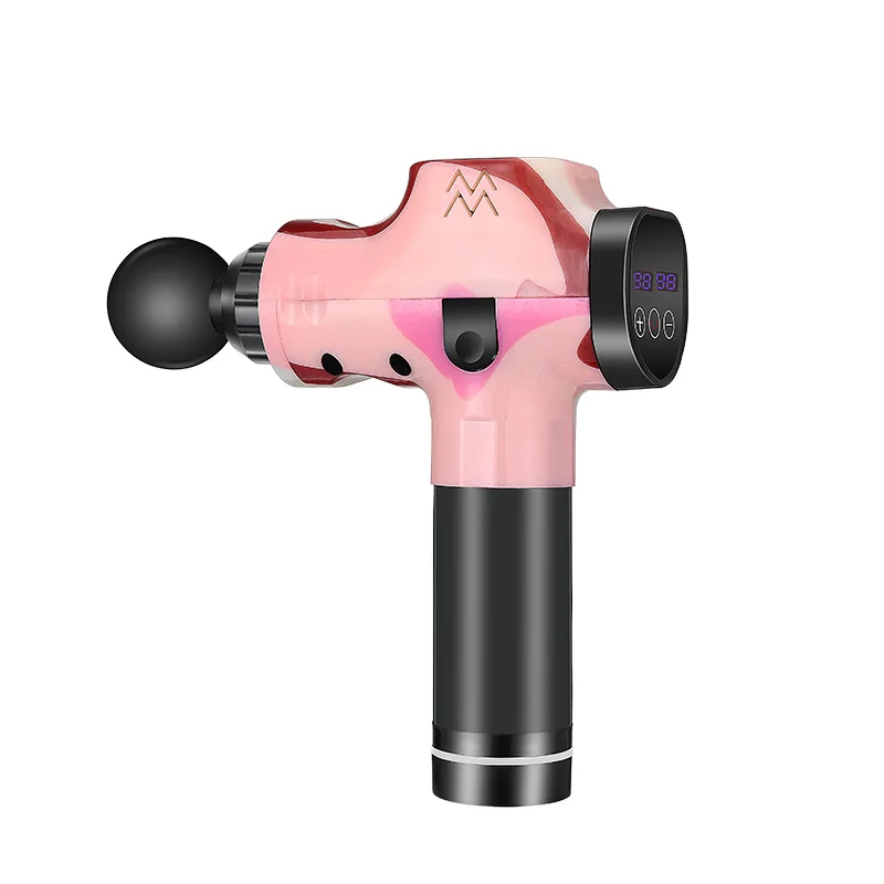 Colorful Massage Gun Physiotherapy Instrument Mute Touch Screen Fascia Gun Massager Guns Electric Muscle Massage Pain Relief
