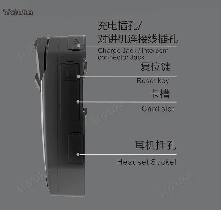 Intercomunicador moto Bluetooth driving recorder R1 wireless intercom HD camera IP65 waterproof unlimited distance call CD50 Q02