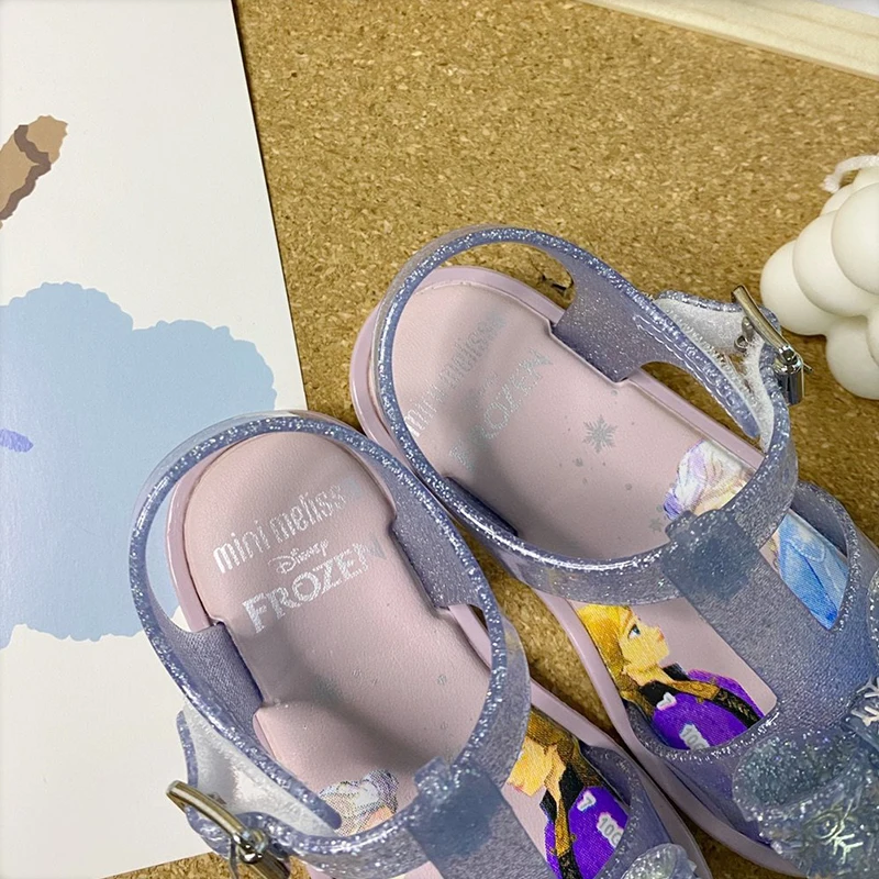 Mini Melissa Cute Sandal Snow Princess Girl Jelly Shoes Sandals 2020 Baby Shoes Melissa Sandals for Kids Beach Sandals Summer