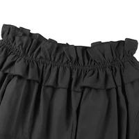 Off Shoulder Maxi Dress 2021 VONDA Women Vintage Long Sleeve High Slit Party Ruffled Dress Casual Vestido Oversized Robe Femme 5