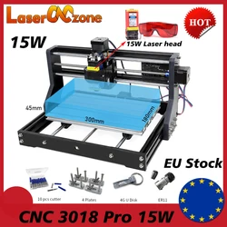 Mini graveur Laser CNC 3018 Pro, routeur à bois, GRBL, pour bricolage, bois, PCB, PVC 