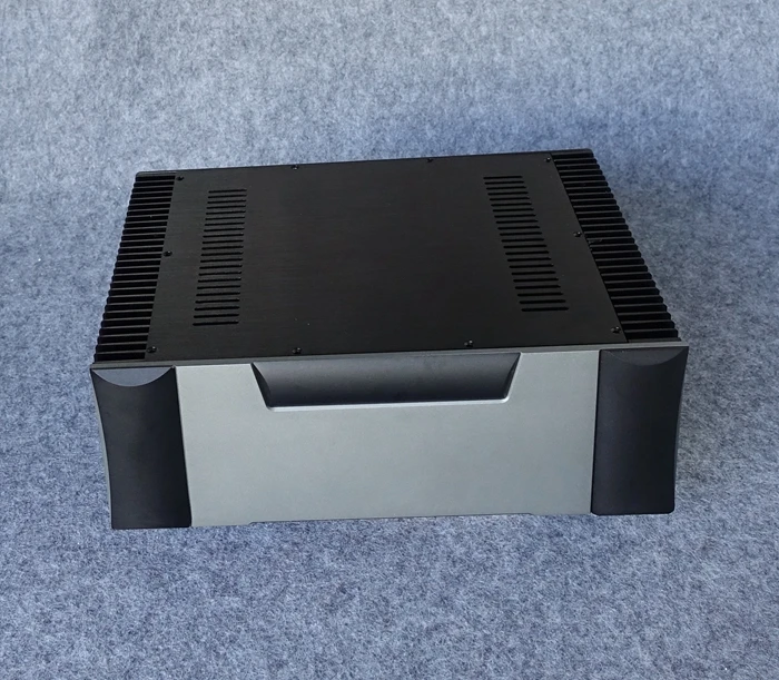 KYYSLB Class A Power Amplifier Chassis on Both Sides of The Radiator Rear Stage Chassis Pure Rear Aluminum Chassis 4315 DIY Case