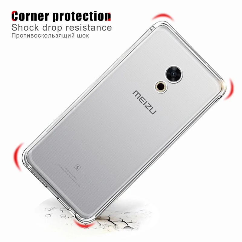 Силиконовый мягкий ТПУ прозрачный чехол для Meizu Pro 6 7 U10 U20 Прозрачный чехол для телефона Meizu M2 M3 Note M3e M3 M3S Mini Coque