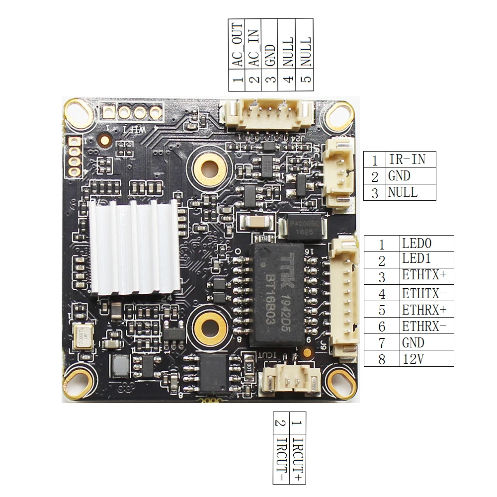 Плата модуля ip камеры AHWVSE 5 Мп POE с объективом M12 2 4 МП 1080P сетевая ONVIF CMS приложение