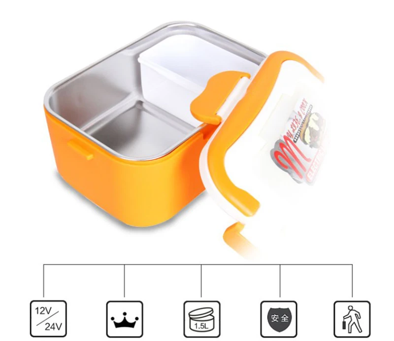 Car heating lunch box Multifunctional stainless steel insulated lunch box car electric lunch box20