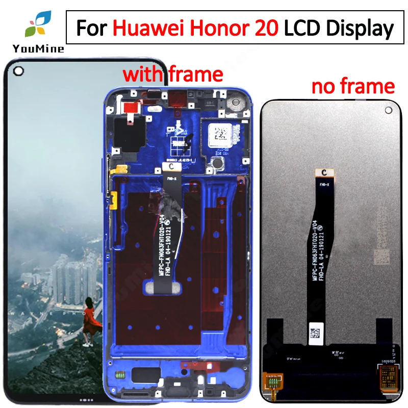 

for Honor 20 LCD Display Touch Screen Digitizer YAL-L21 YAL-AL00 YAL-TL00 Assembly Replacement For honor20 lcd