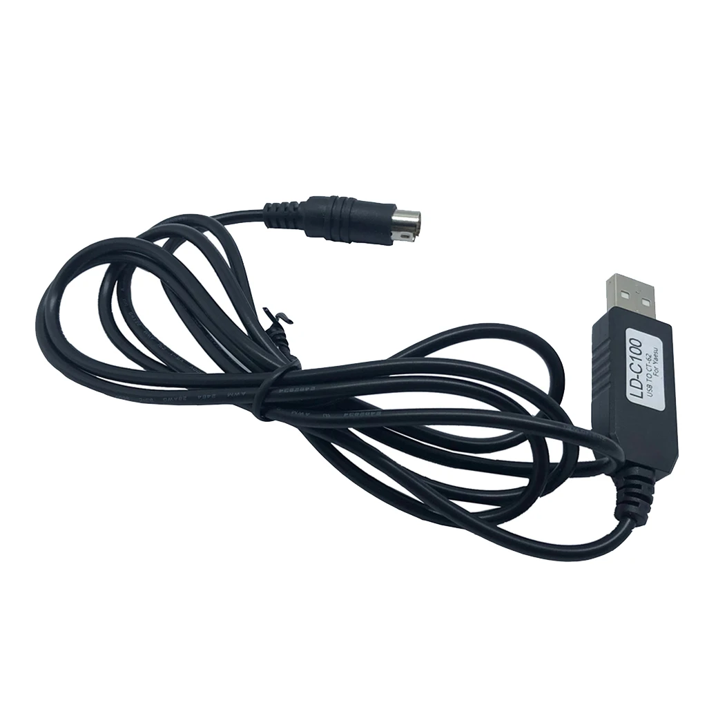 LD-C105 1.5m 59 inch USB to GATTO  Din6 Programmed Cable for Kenwood TS-440 TS-450 TS-680 TS-690 TS-790 TS-850 TS-940