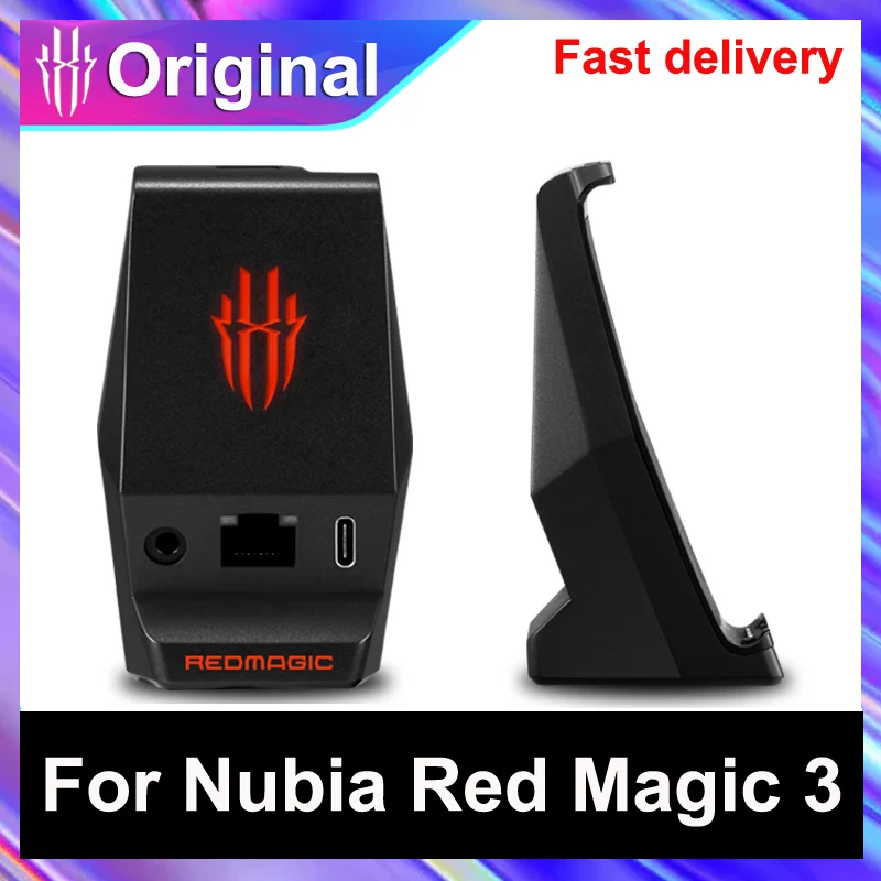 

Type C Desktop Charger Dock for Nubia Red Magic 3 Smartphone 3.5mm Earphone Hole Charging Station Charger for Nubia RedMagic 3