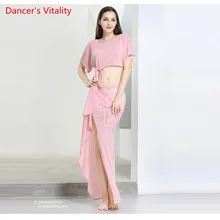 Горячая Распродажа,, женский комплект для танца живота, костюм для танца живота, сексуальная одежда, модный топ для танца живота и юбки