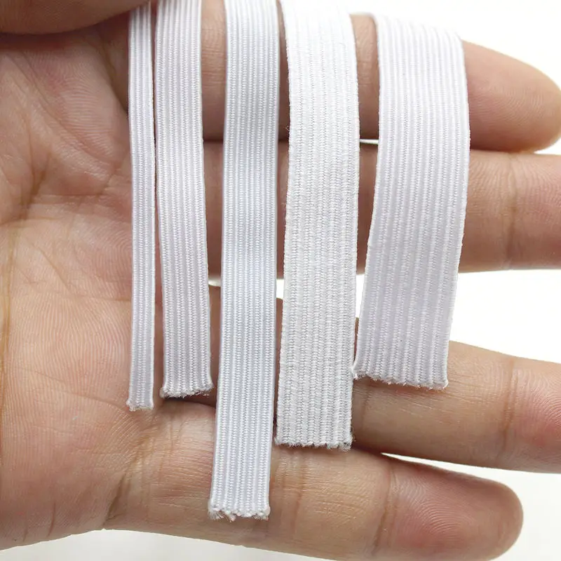 Elastico Piatto- alto cm. 1.8 x 5 metri - colore bianco - Materia... | su