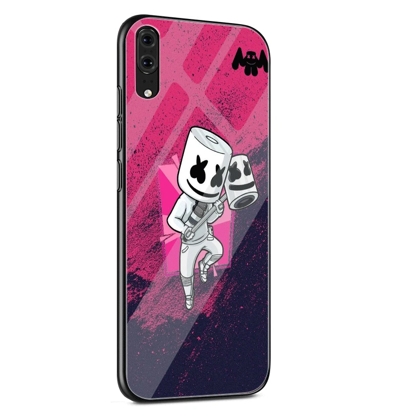 Чехол для huawei P30 P20 P Smart P10 Y6 7A Y9 Honor 8X9 10 mate 20 Pro Lite fashion Smile face marshmello Cute