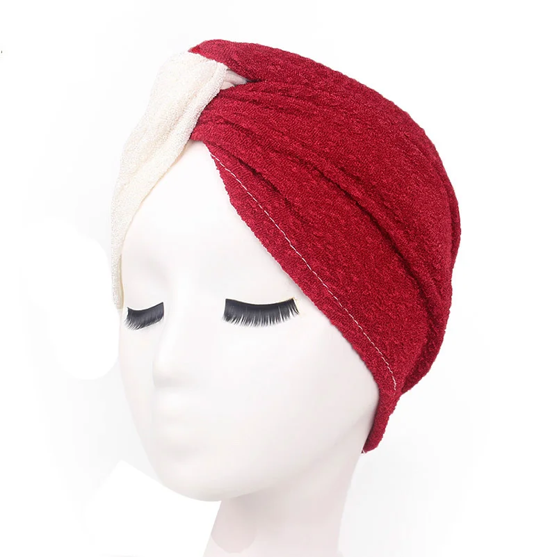 New Muslim Women Pearl Beading Elastic Turban Hat Cancer Cap Head Wrap cotton twist Chemo Cap Beanie Hijab Caps Headwear New Muslim Women Pearl Beading Elastic Turban Hat Cancer Cap Head Wrap cotton twist Chemo Cap Beanie Hijab Caps Headwear
