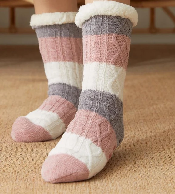 Cozy and Warm Women's Fuzzy Slipper Socks