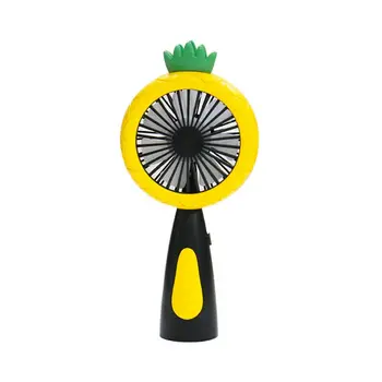 

Cartoon Fruit Handheld Desk USB Charging Mini Fan with LED Night Light 2 Speed A0NC