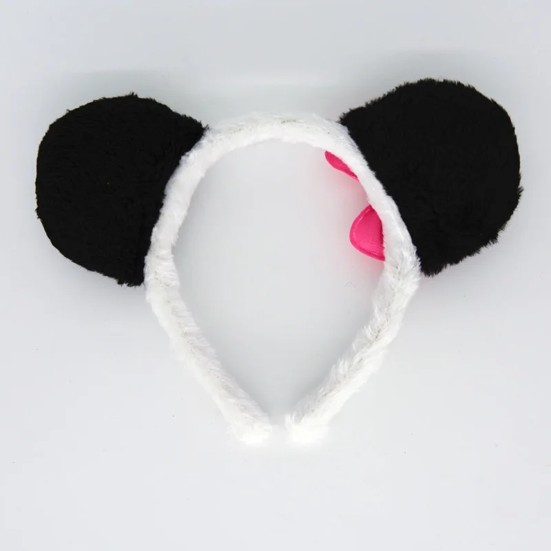 Animal Panda Headband Tail Bow Tie Set For Cosplay Props Birthday Party Halloween Costume For Kids Adult Carnival Christmas Animal Panda Headband Tail Bow Tie Set For Cosplay Props Birthday Party Halloween Costume For Kids Adult Carnival Christmas