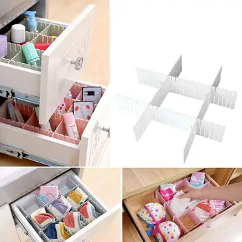 

4 Pcs Adjustable Partition Drawer Divider Partition Office Wardrobe Separator Closet Drawer Divider Storage Manager Q2S4