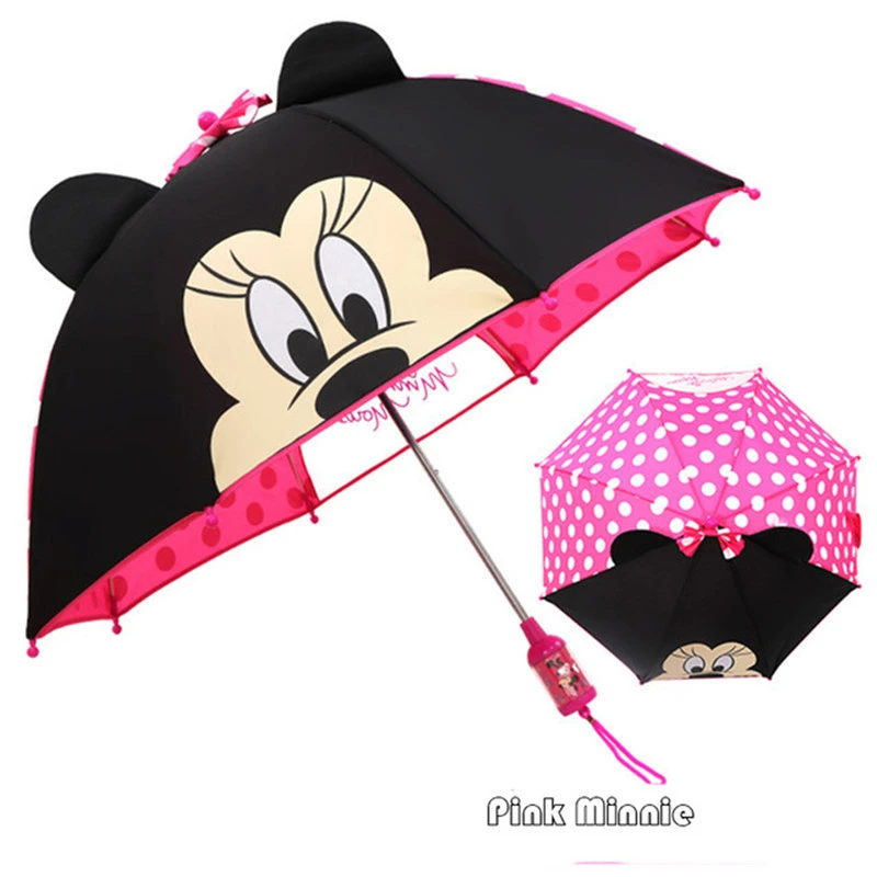 子供のためのミッキーとミニーマウスの絵が描かれたポータブル傘 日焼け止め 誕生日プレゼント Umbrellas Aliexpress