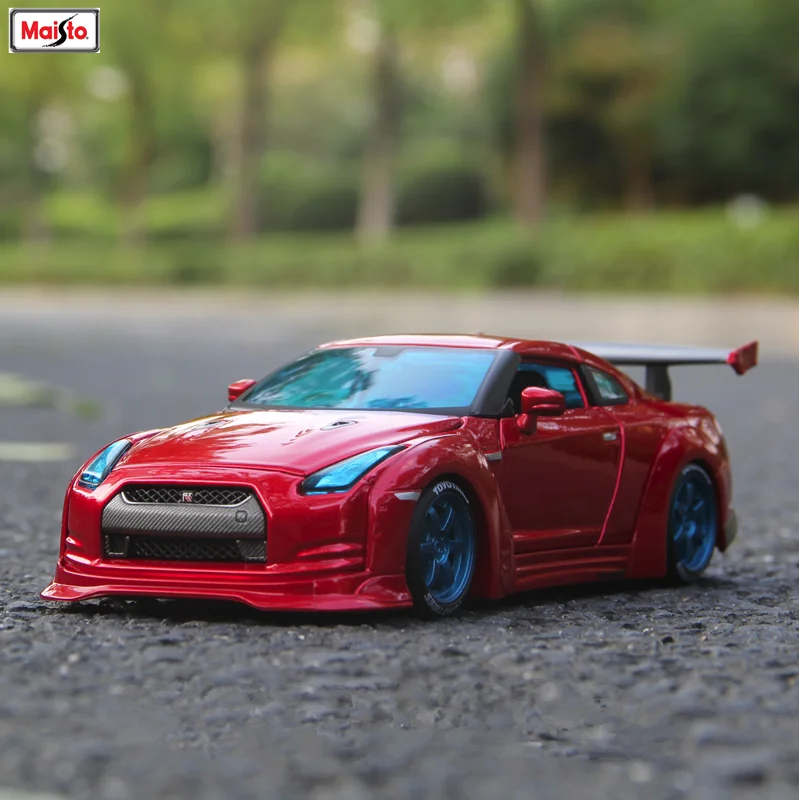 Maisto 1:24 Nissan GTR модель автомобиля из сплава литье под давлением модель автомобиля Моделирование Украшение автомобиля коллекция Подарочная игрушка