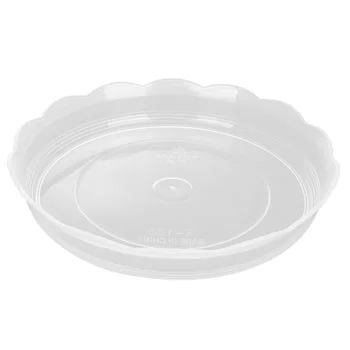 

20pcs Plastic Round Flower Pot Tray Bottom Support Plant Pot Saucer Flowerpot Drip Tray for Garden Balcony 14cm(Transparent)