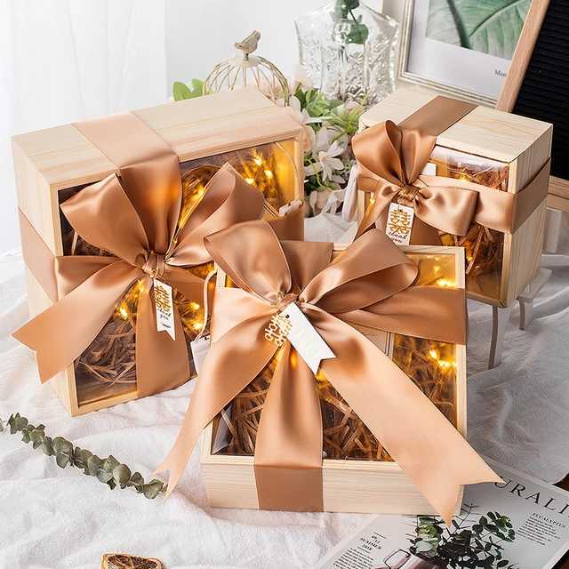 Wooden Gift Box Birthday Christmas Wedding Box Wedding Gift Box Customized  Wedding Hand Gift Wooden Box Small Boxes for Gifts - AliExpress