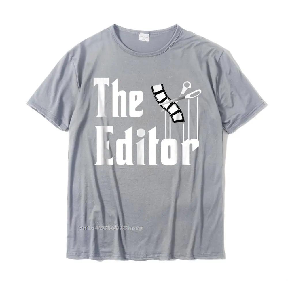 Special Mens Tees Casual Custom T-shirts 100% Cotton Short Sleeve Fitness Tight Tees O-Neck Top Quality Editor Shirt Film Editor Funny Film Editing Gift T Shirt__1836. grey