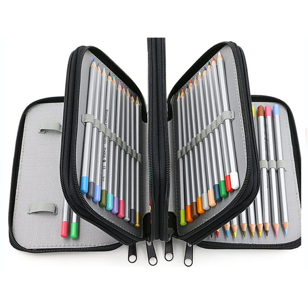 Gran capacidad escuela/universidad/Uni estuches Zip papelería bolsa estuche|Almacenamiento de oficina| - AliExpress