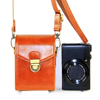 

Protective Bag Camera Case PU Leather With Shoulder Strap Storage Soft Photography Outdoor Accessories Anti Impact Dustproof