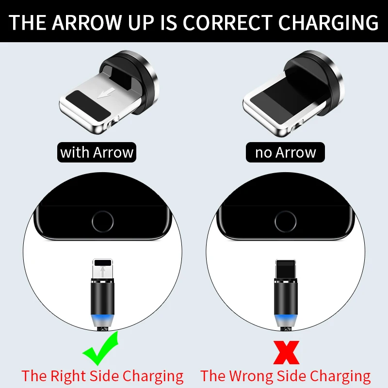 Новинка, магнитный Micro usb type-C кабель, 3 А, 1 м, быстрая зарядка, линия передачи данных, универсальный для Xiaomi Mi8 Mi9, для huawei P20 P30
