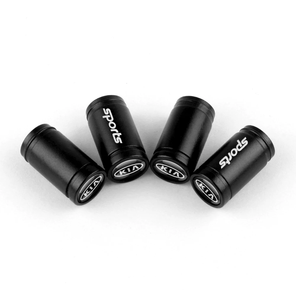 For Kia Sportage Ceed Rio Picanto Sorento Rio 3 Rio 4 K1 K2 K3 K4 4Pcs Car Tire Wheel Valve Cap Air Cover Badge Car Styling