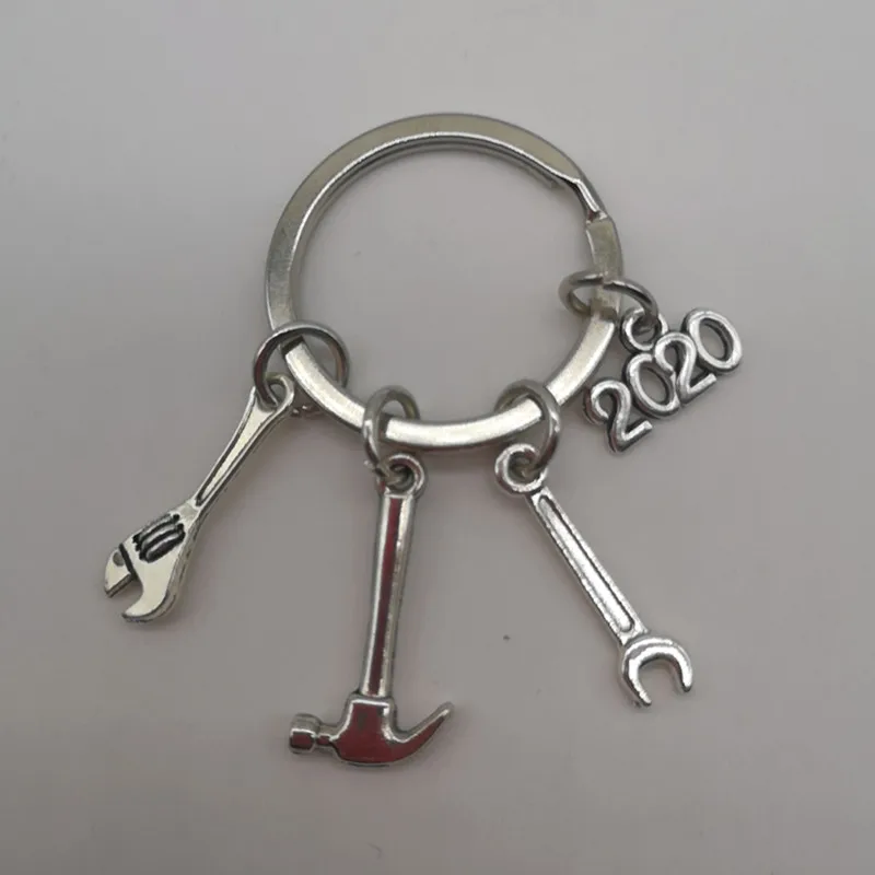 Новинка, если папа не может это исправить, ни один не может DIY инструмент гаечный ключ, правило, модель молотка, брелок для ключей, брелок для ключей, подарок