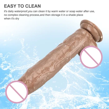 OLO Female Masturbator Sex Toys for Women 31cm Giant Extreme Huge Super Big Dildos Flexible with Suction Cup Realistic Penis 5