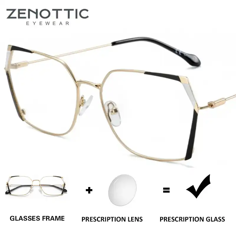 Очки ZENOTTIC для мужчин и женщин оптические аксессуары в многогранном стиле при