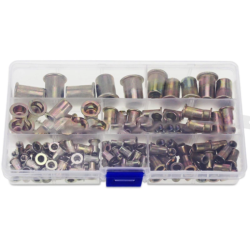 150 X оцинкованная заклепочная гайка Rivnut вставка Nutsert M3 M4 M5 M6 M8 M10 прочные наборы