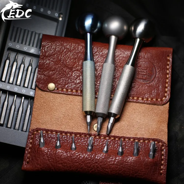 A161 продукт EDC руководство Титан TC4 Пальмовая отвертка Многофункциональный Набор отвертка гироскоп совместимый 4 мм бит