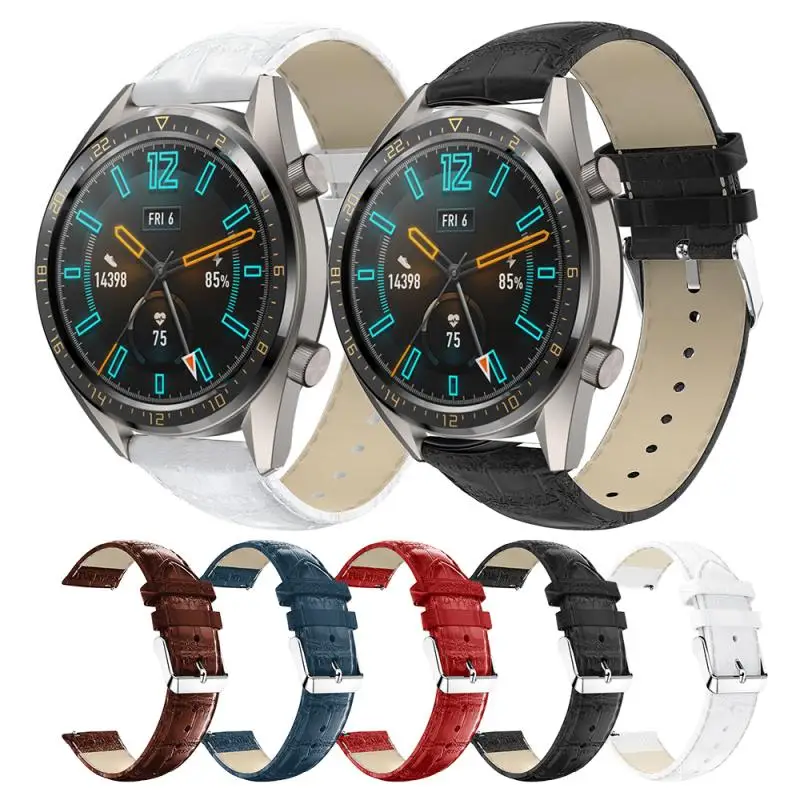 Ремешок из крокодиловой кожи для Huawei Watch GT GT2 роскошный сменный Браслет наручных