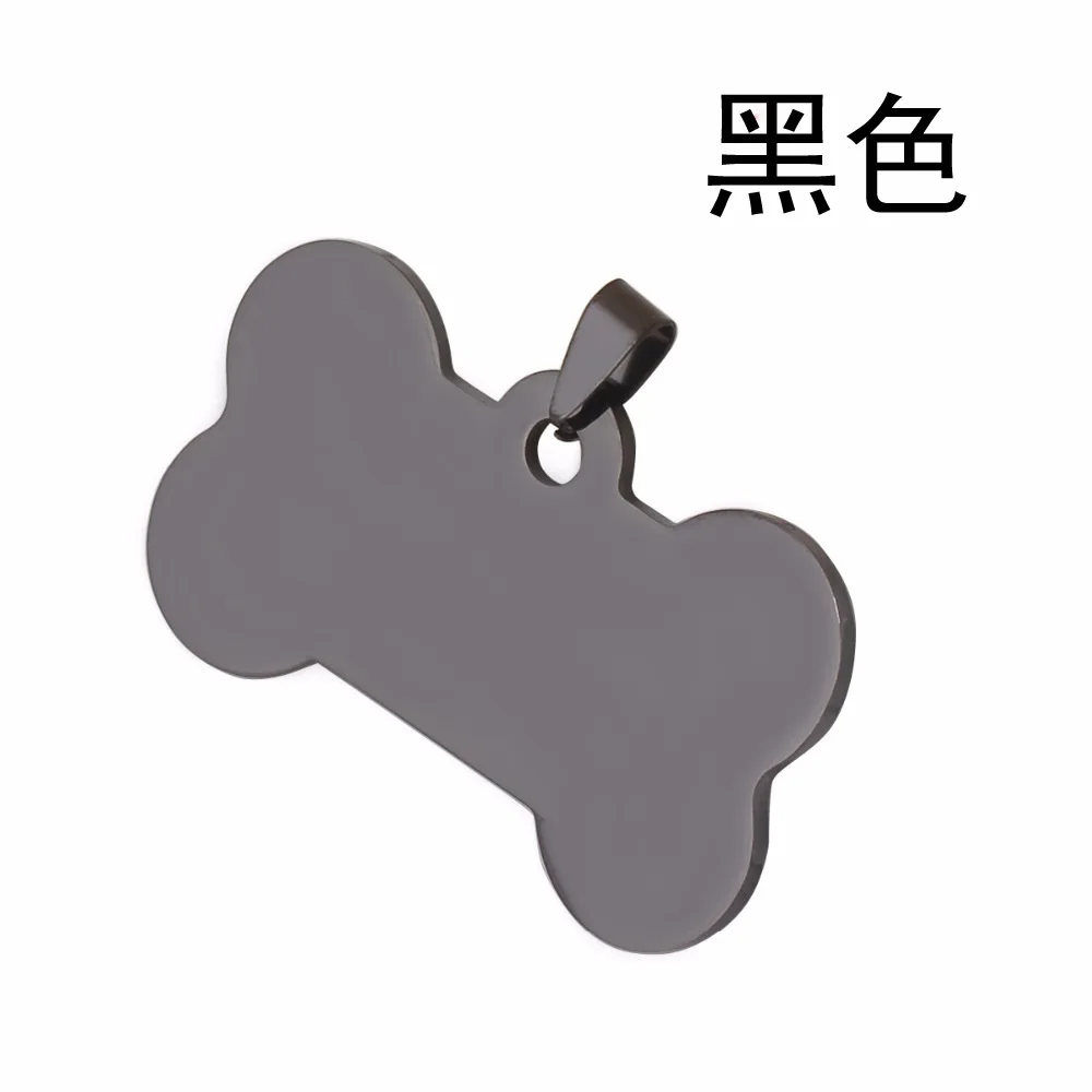 

Titanium Steel Dog Tag Stainless Steel Dog Bones American Soldiers Pet Dog Tags Metal Hangtag Customizable