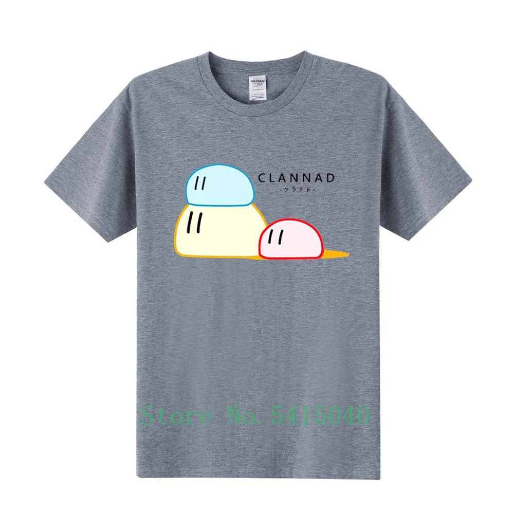 Япония Аниме Clannad Футболка модная Dango Daikazoku футболка мужские футболки короткий